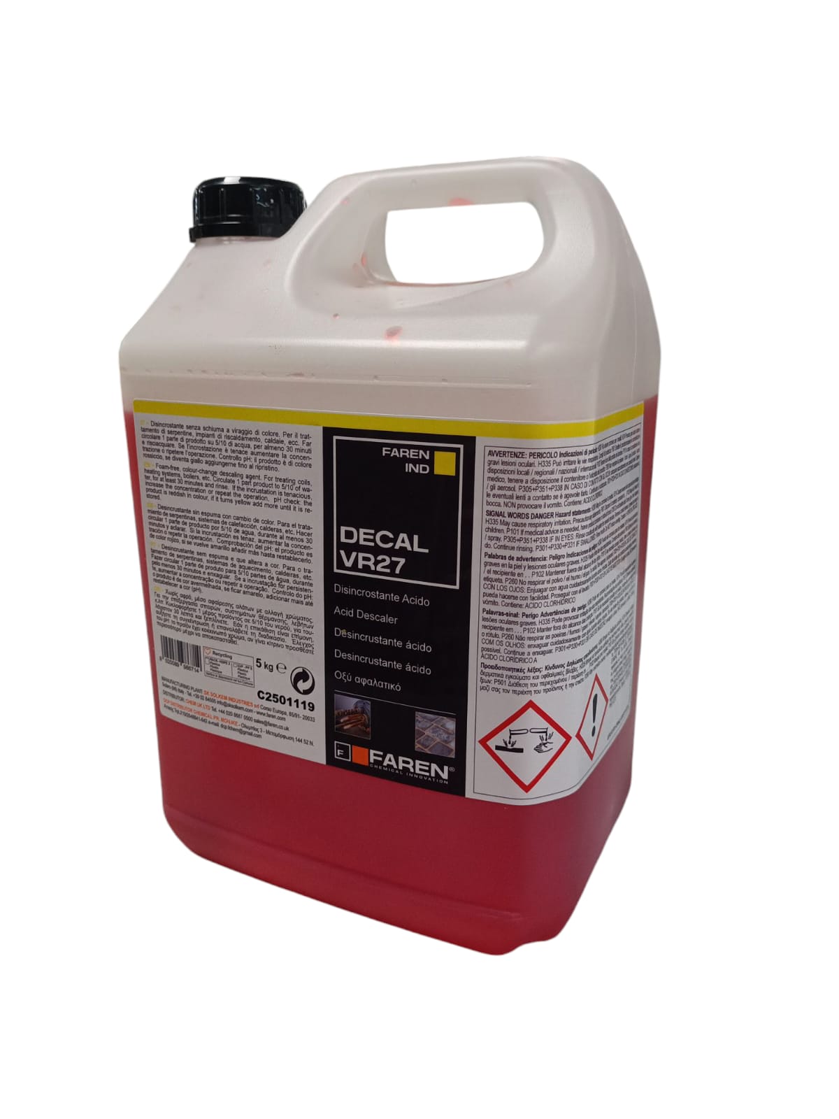 Faren disincrostante per lavaggio Caldaie Kg.5 - DECAL VR27