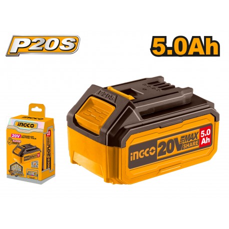 INGCO 20 V 5,0 Ah Lithium-Ionen-Akku
