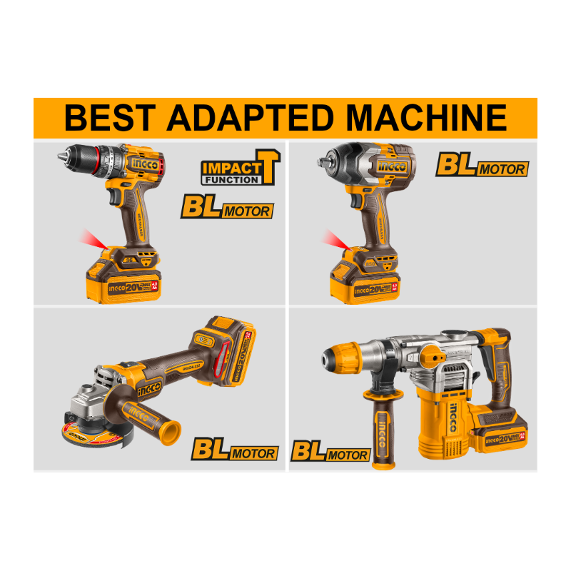 Lithium-ion battery 20V 4.0Ah - INGCO