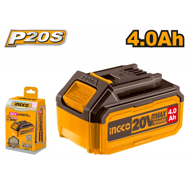 INGCO 20 V 4,0 Ah Lithium-Ionen-Akku