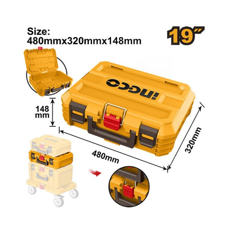 INGCO Cassetta Impilabile per elettroutensili PRO