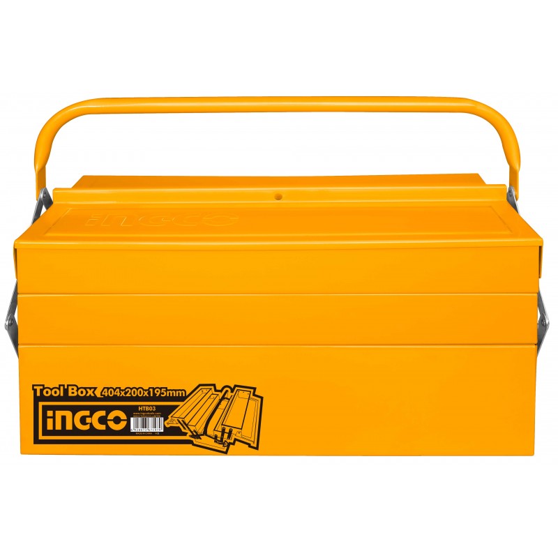 INGCO Cassetta porta attrezzi in metallo 3 strati 404X200X205mm