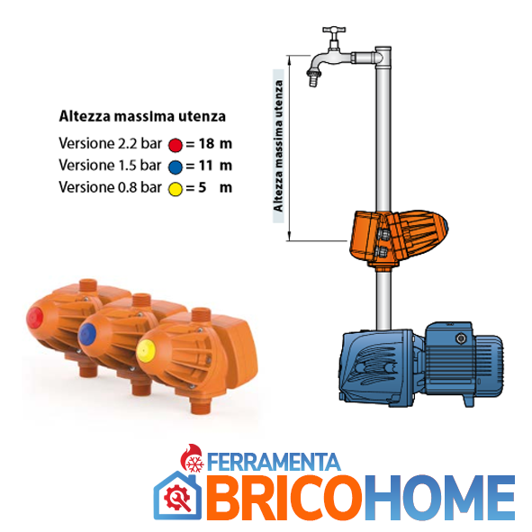 Presscontrol Pedrollo EASYPRESS 0,8 BAR Elektronischer Druckregler