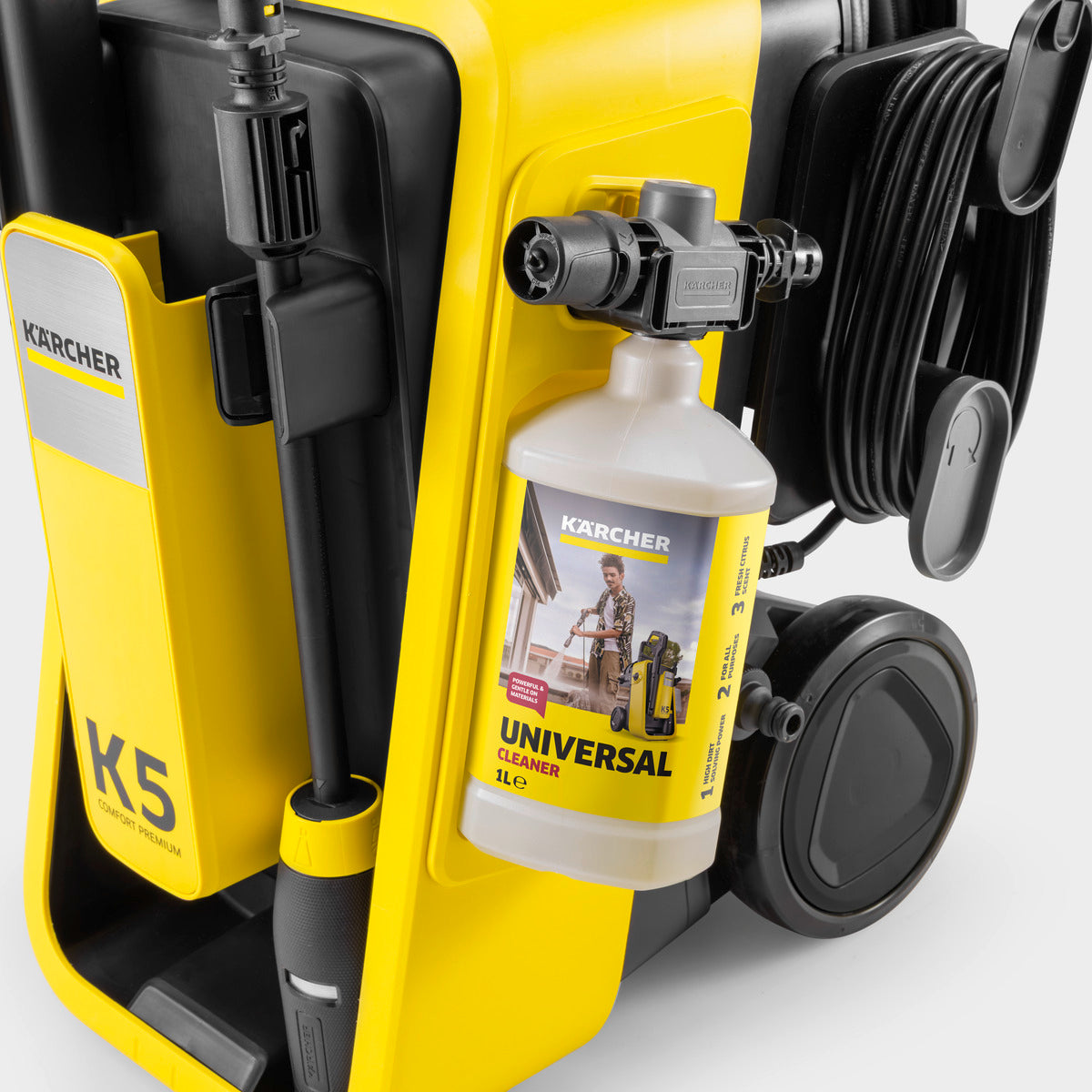 KÄRCHER RM 626 detergente universale uso su muro in pietra con idropulitrice e getto a ventaglio