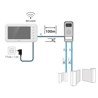 Avidsen Home Videocitofono connesso Elia Smart