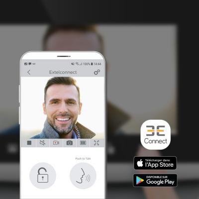 Videocitofono connesso Wi-Fi - senza fili portata fino a 350 metri - EXTEL Wave 2
