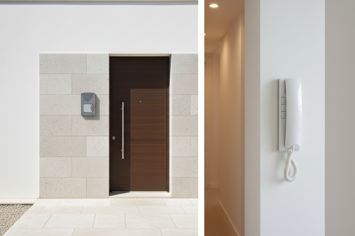 Farfisa KIT 1CKSD+ kit citofonico monofamiliare installato villetta moderna italiana