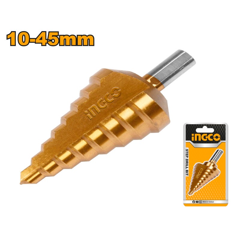Fresa conica a gradino 10-45mm INGCO
