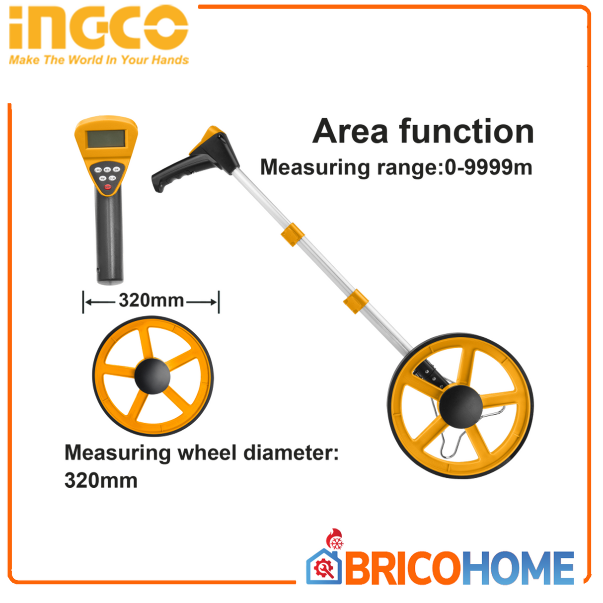 INGCO Rotella rullina metrica digitale