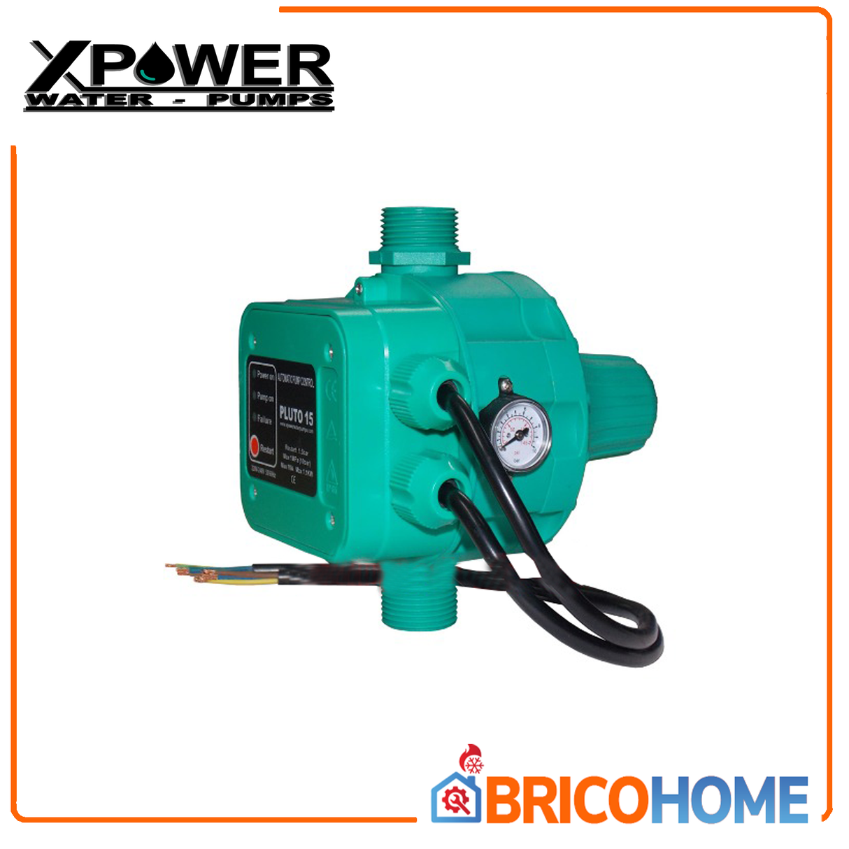 Presscontrol regolatore di pressione per autoclave cablato con manometro - PLUTO