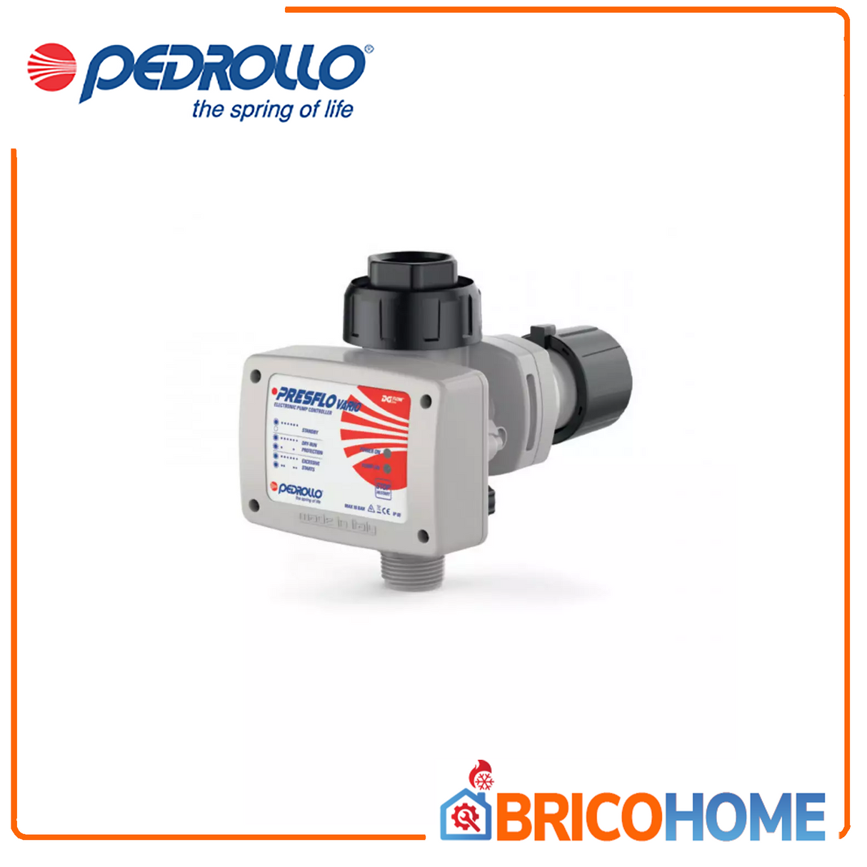 Presflo Vario regolatore elettronico variabile di pressione con manometro