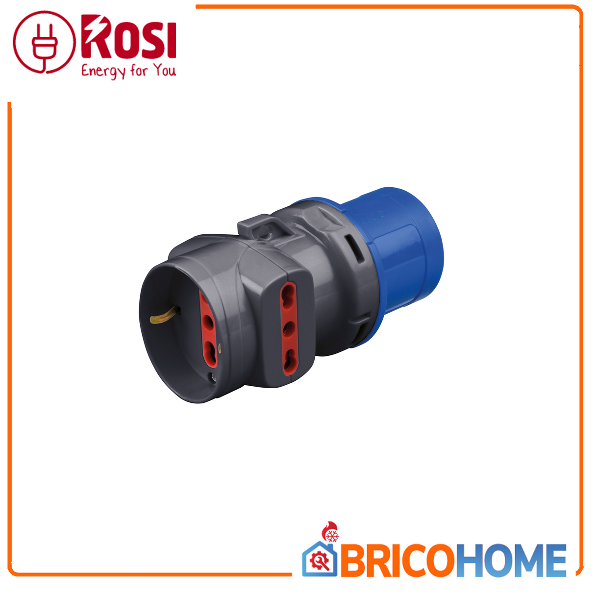 Rosi Adattatore spina CEE 2Bprese+schuko 10/16A