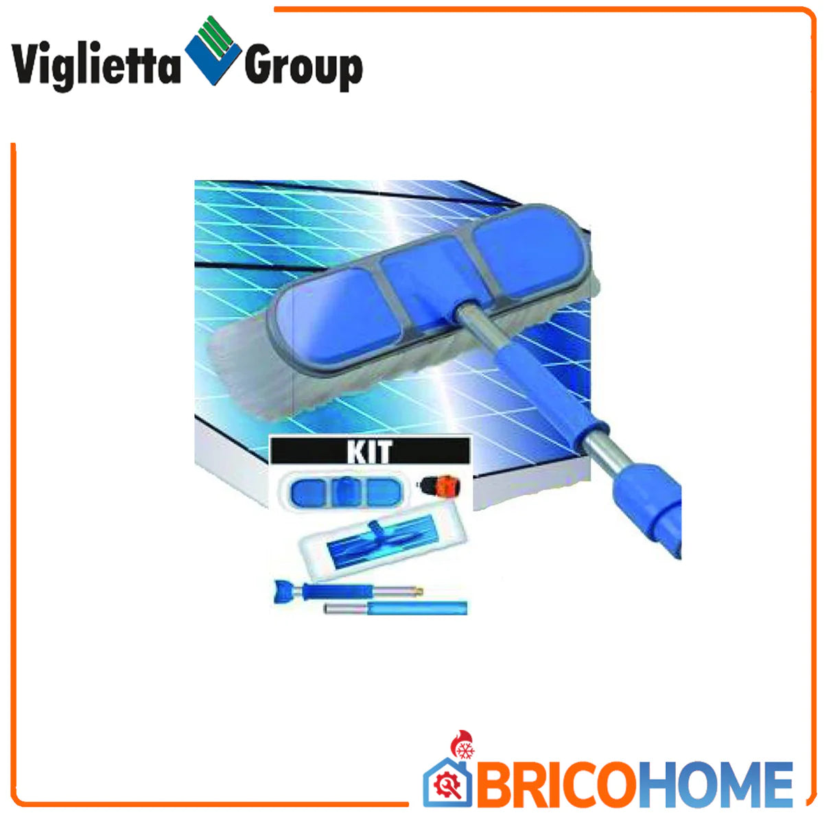 Viglietta Kit pulizia pannelli solari allungabile fino a 410 cm