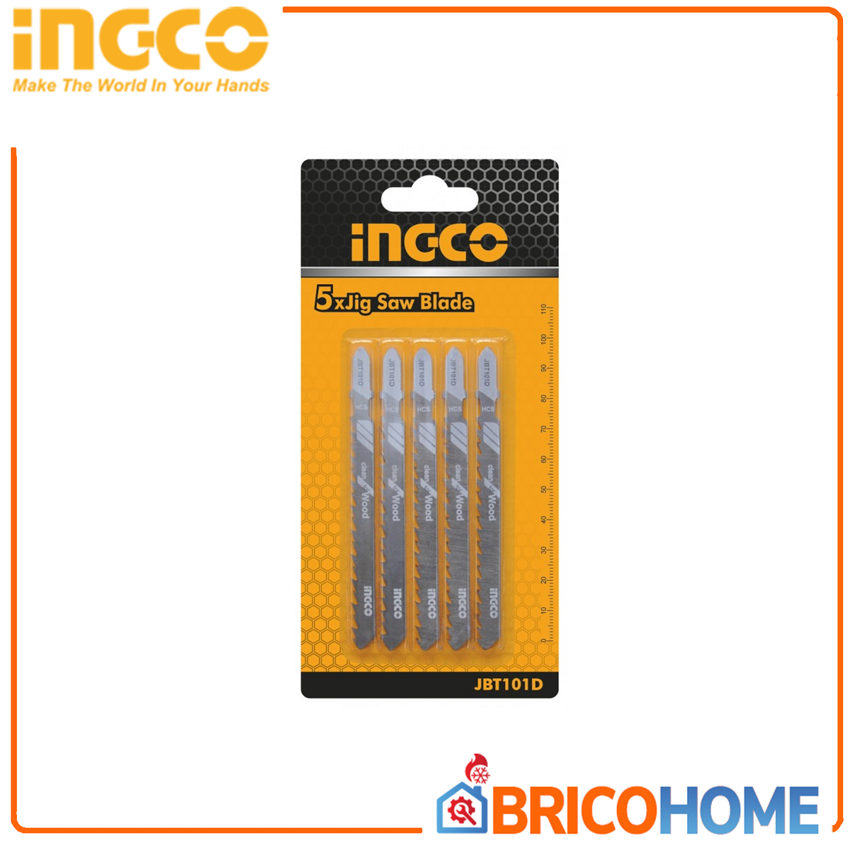 INGCO Set lame per seghetto alternativo per legno 5pz