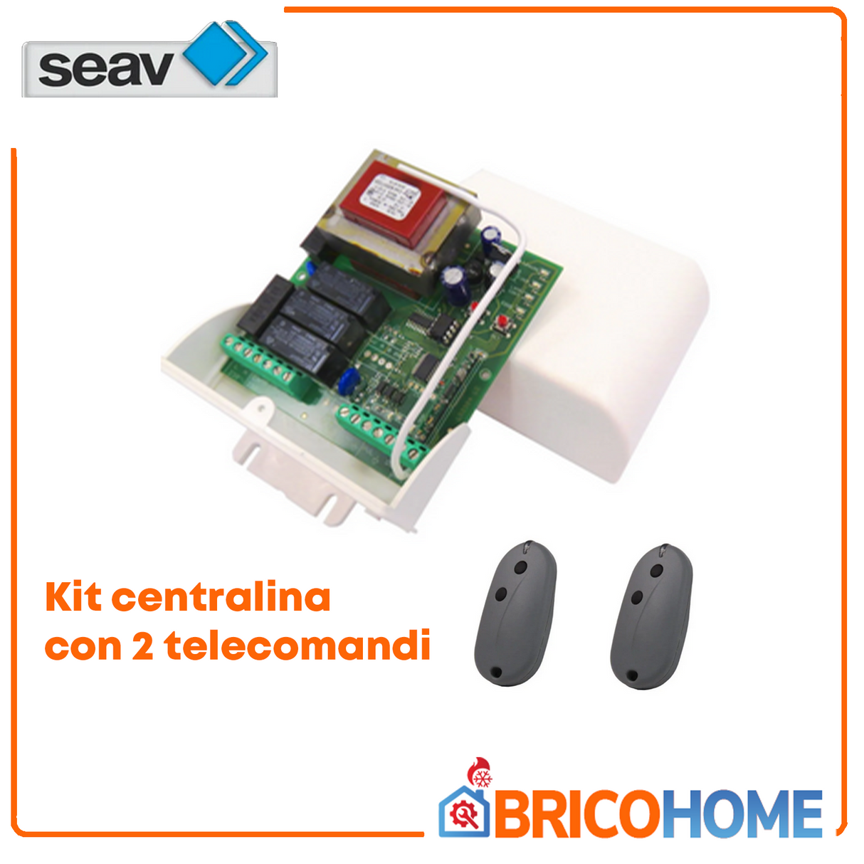 SEAV Centrale elettronica per serrande e basculanti LRS2035 433mhz + 2 telecomandi