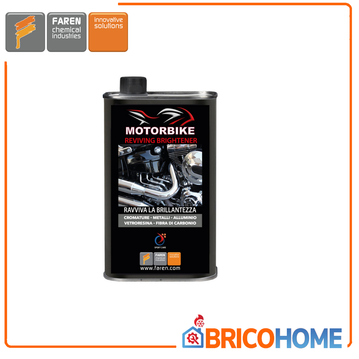 Wiederbelebung von Metall, Chrom, Glasharz, Kohlefaser, 500 ml. Wiederbelebung