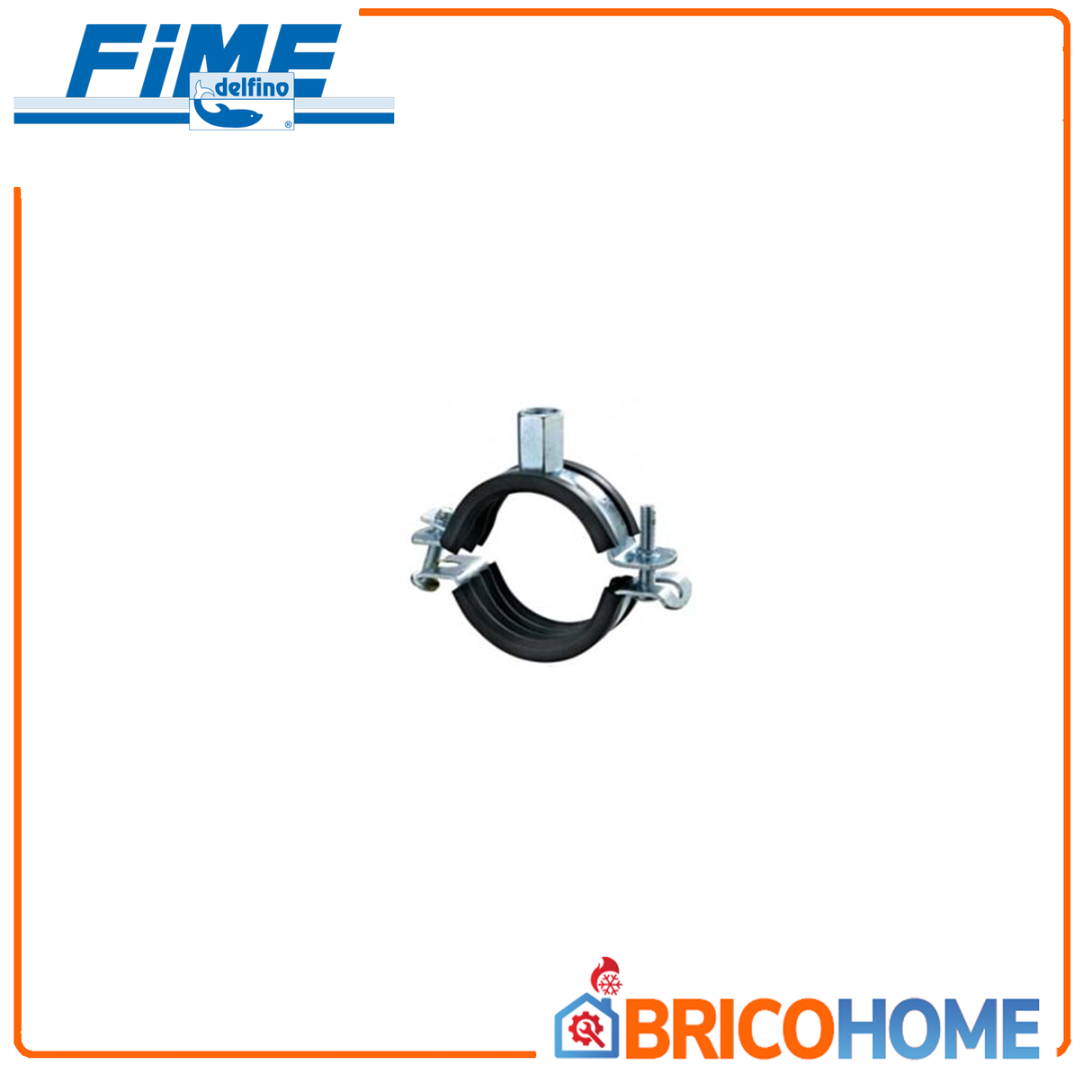 Collare per tubazioni con guarnizione M8 32 - 35 mm 1''