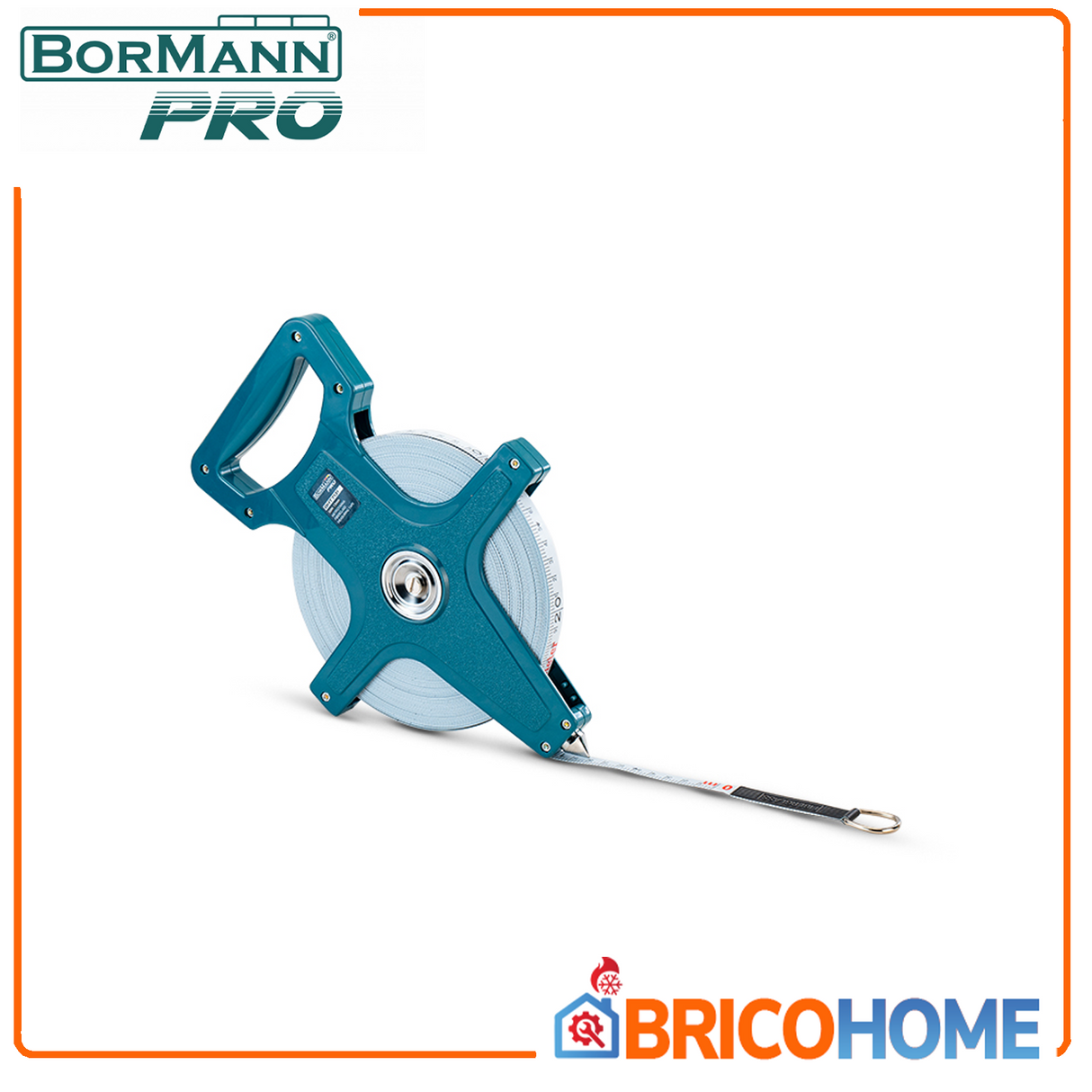 BORMANN Pro Rotella metrica in fibra di vetro 50 mt x 13 mm - BHT7131
