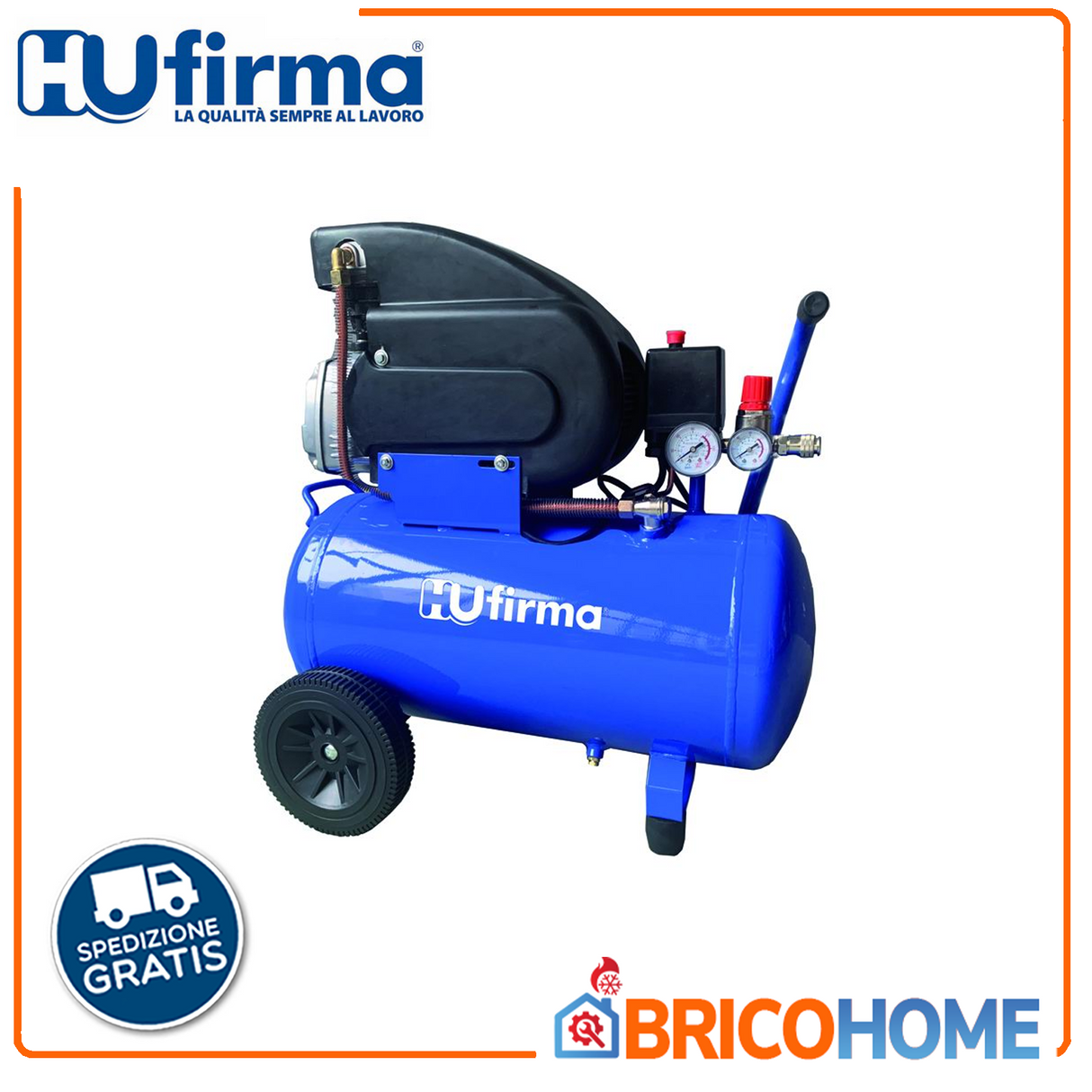 Compressore aria 24LT 2HP U-FIRMA