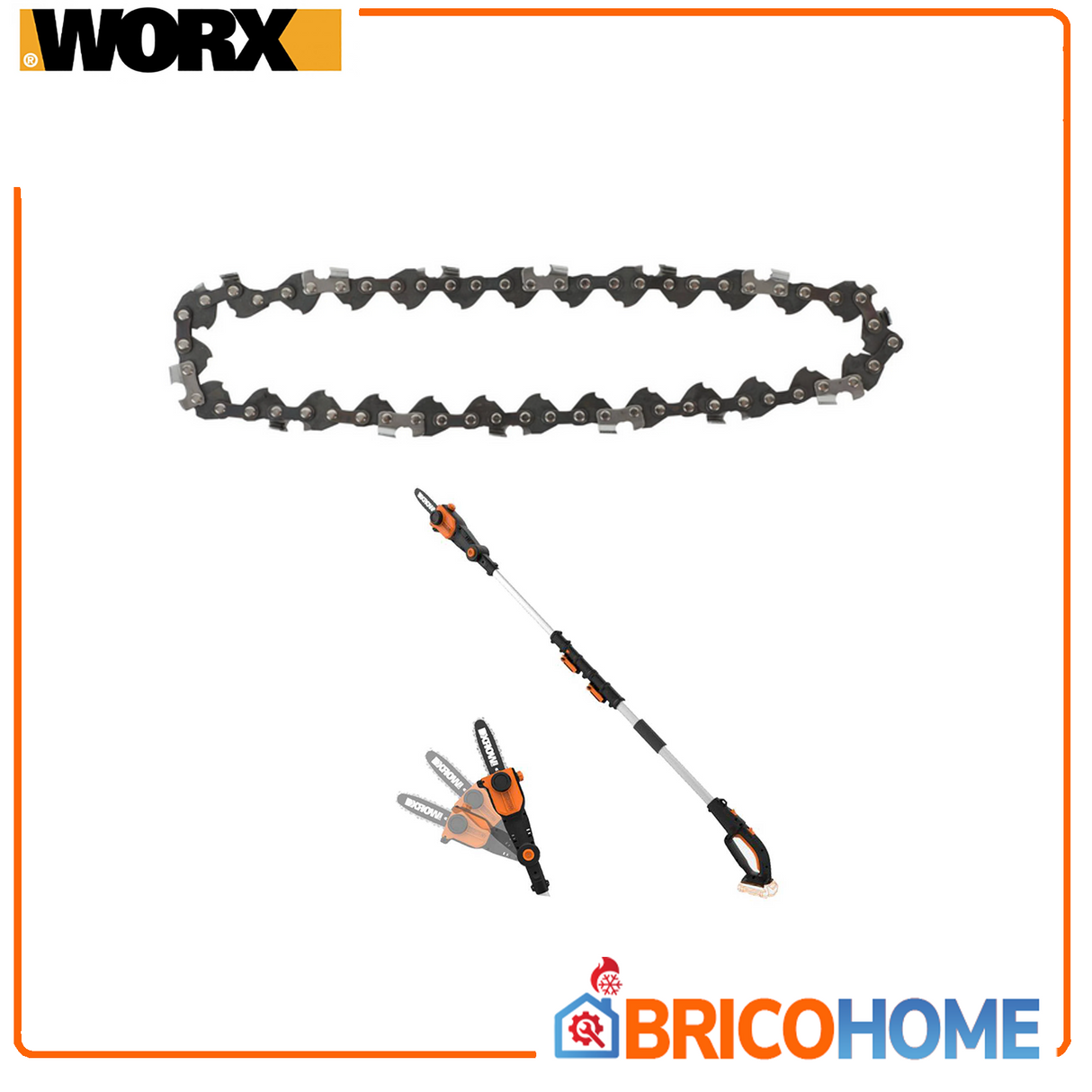 WORX Catena di ricambio Oregon per potatore telescopico WG349E