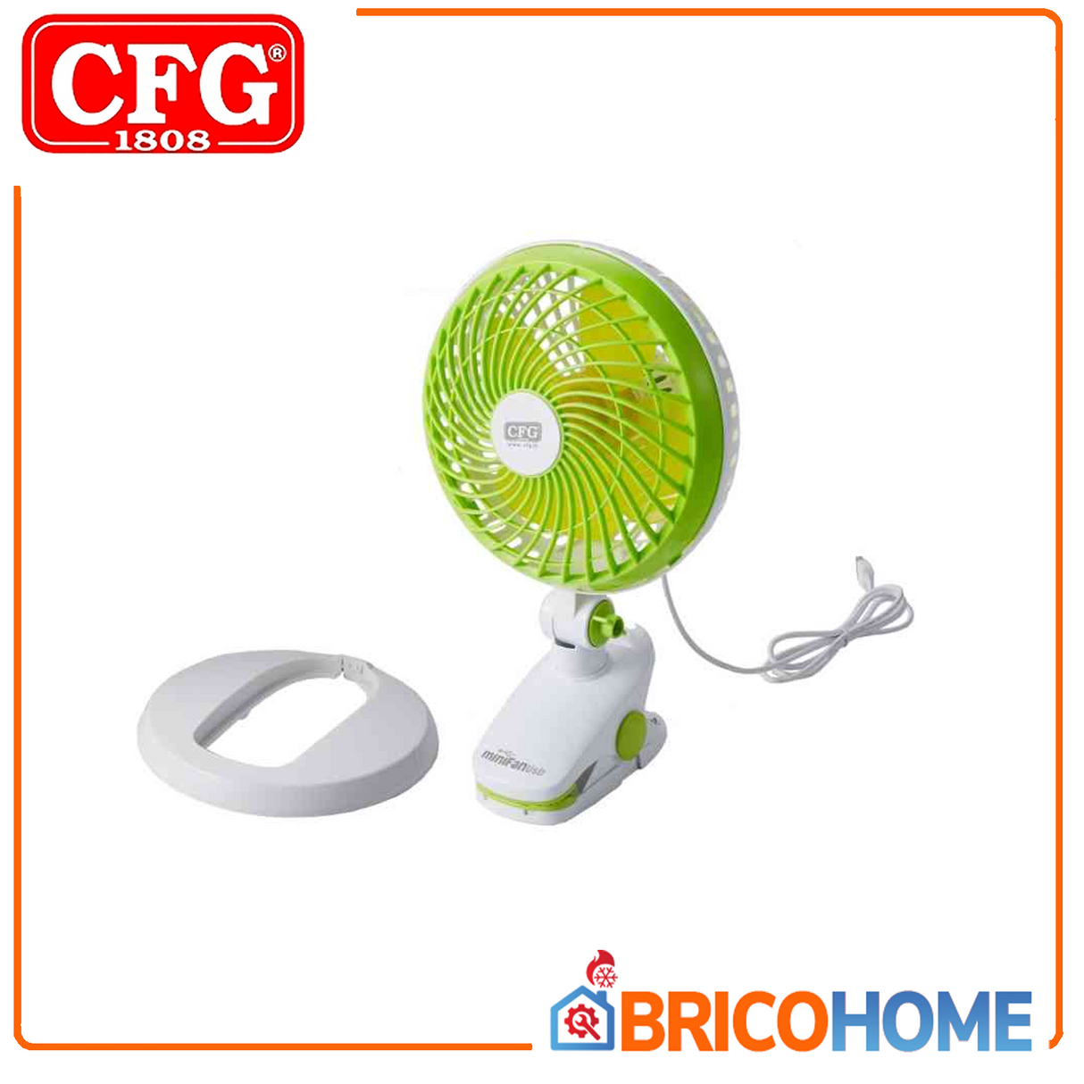 Ventilatore portatile con clip e base - Mini Fan usb