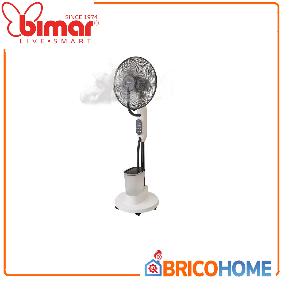 Bimar Ventilatore  a piantana nebulizzante con telecomando 40cm VPN42