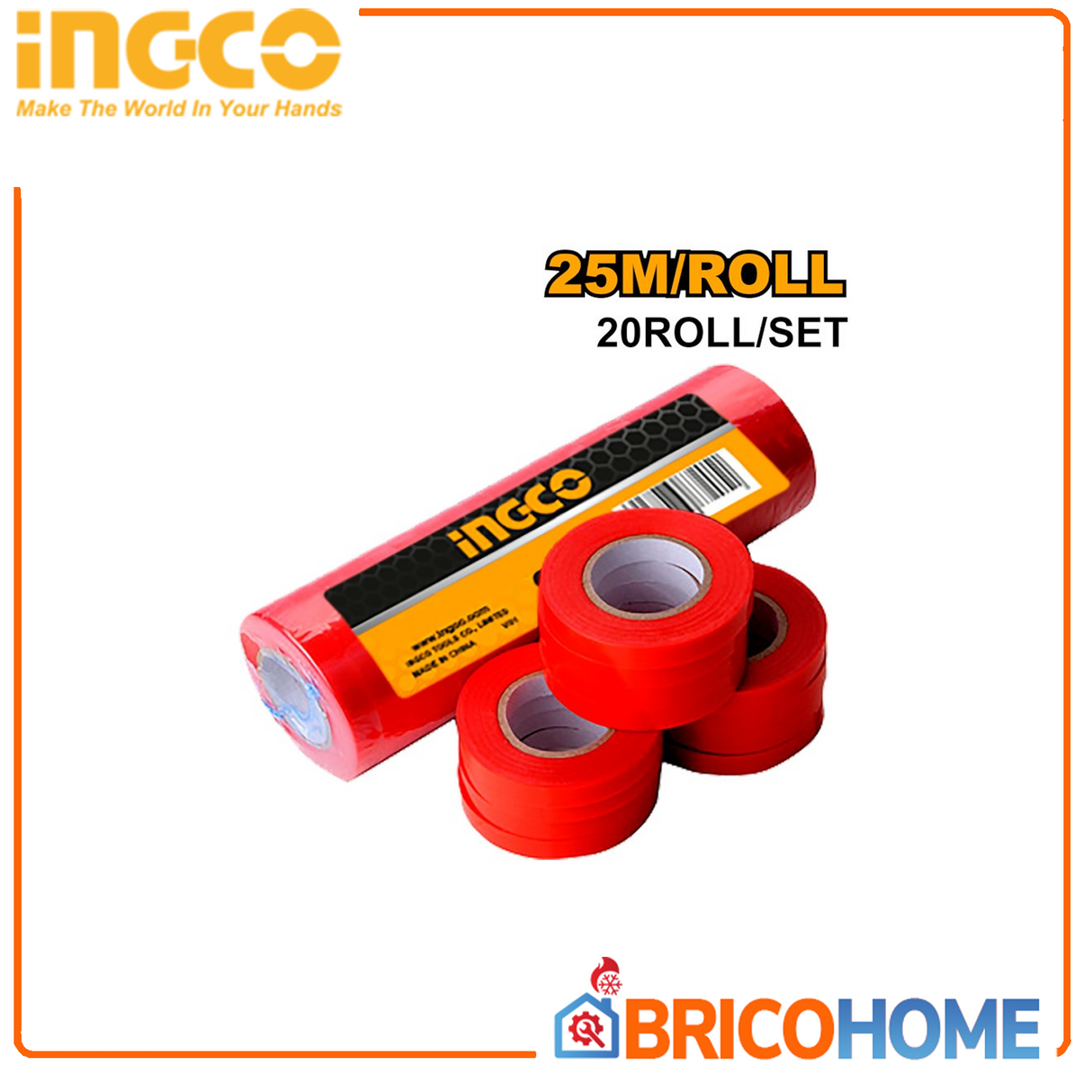 INGCO set 20 rotoli per pinza legatrice a nastro HPTM1258