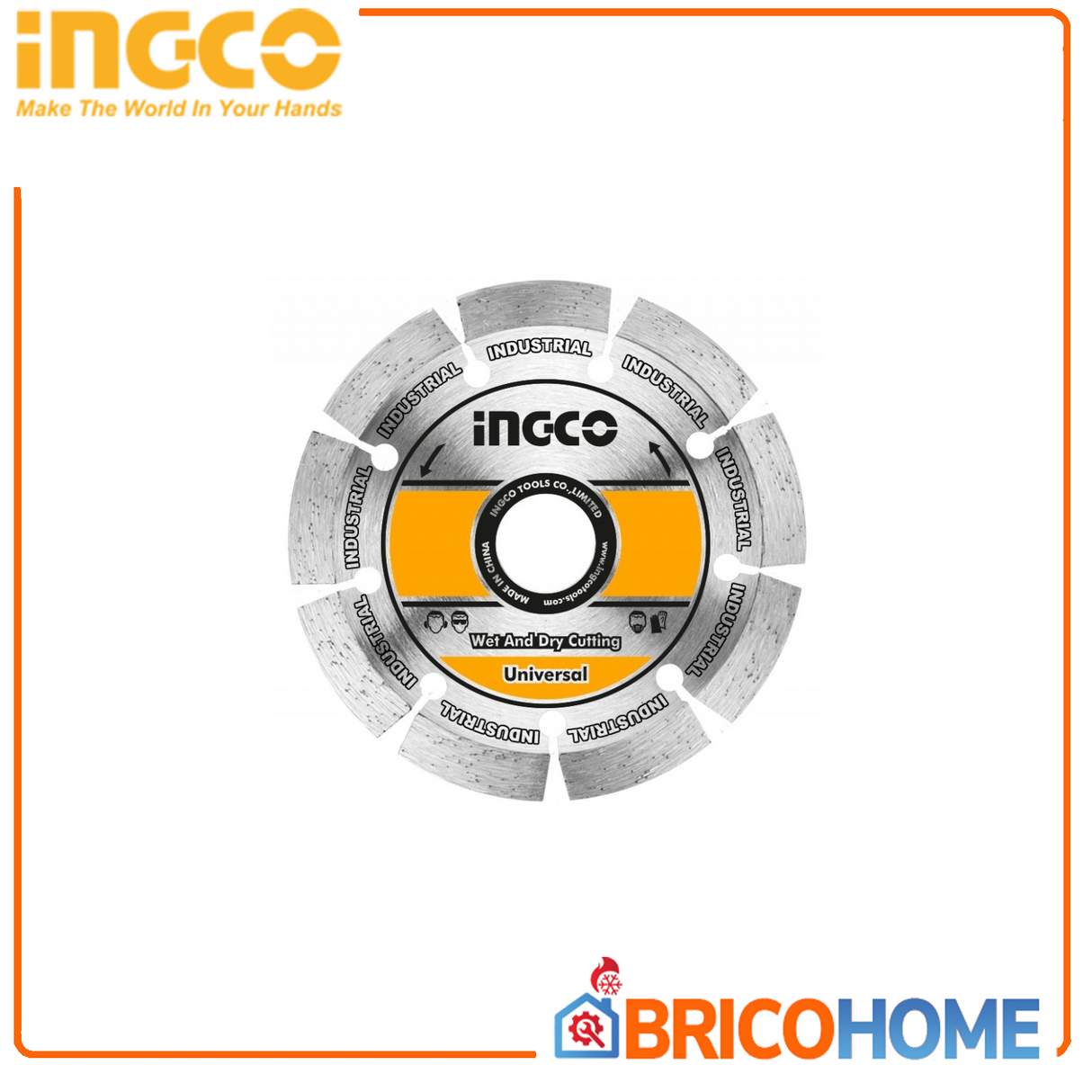 125-mm-Diamanttrennscheibe, geeignet für WLC15008 Nutmaschinen – INGCO