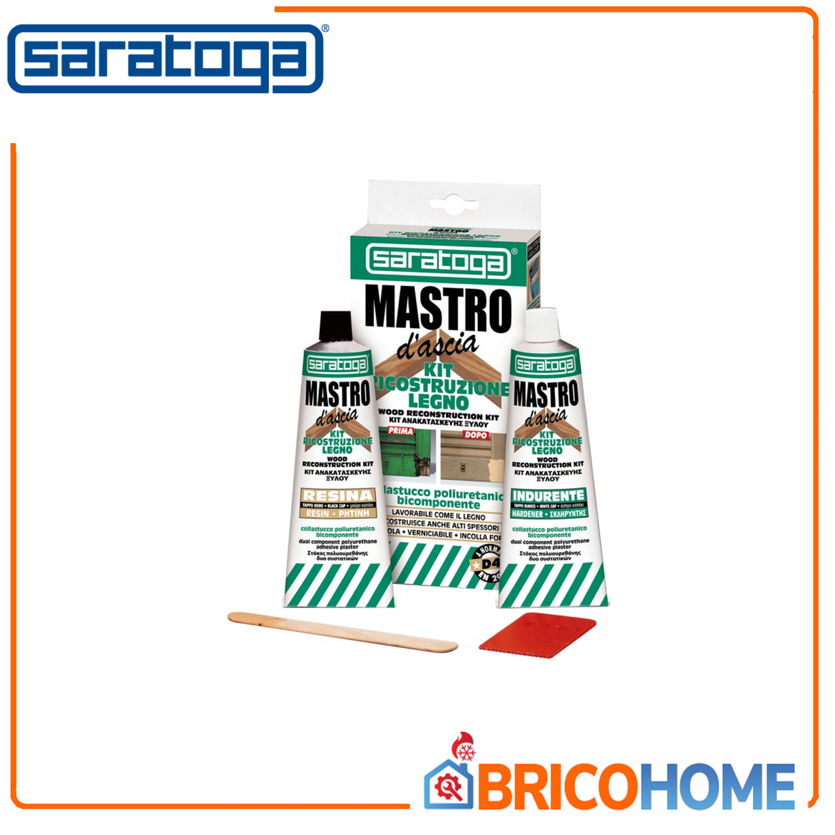 Kit Ricostruzione bicomponente per legno Mastro d'Ascia - Saratoga