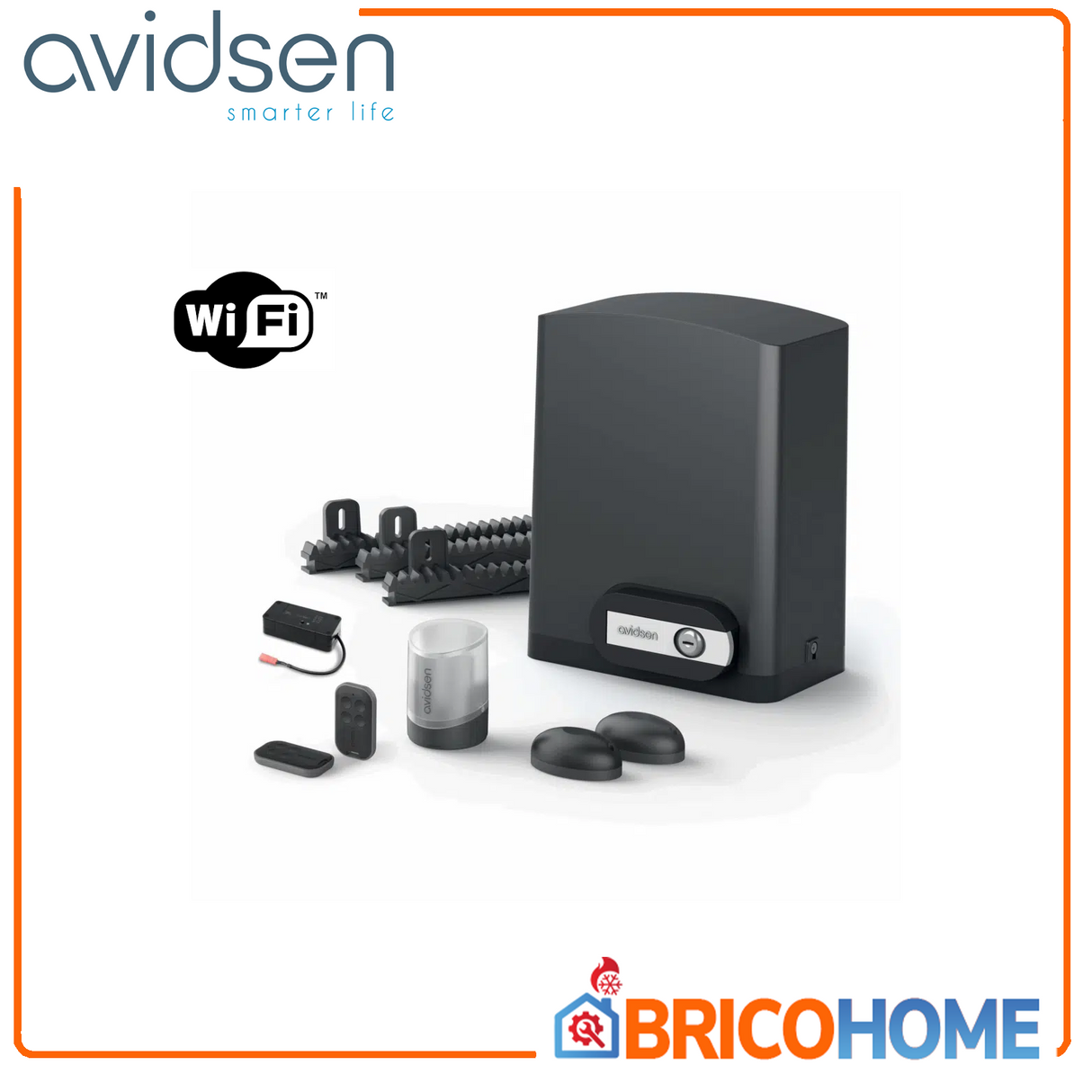Avidsen Automazione Wi-Fi per cancelli scorrevoli Orea Connect 24V - Ante fino a 8 mt / 500 Kg 114465