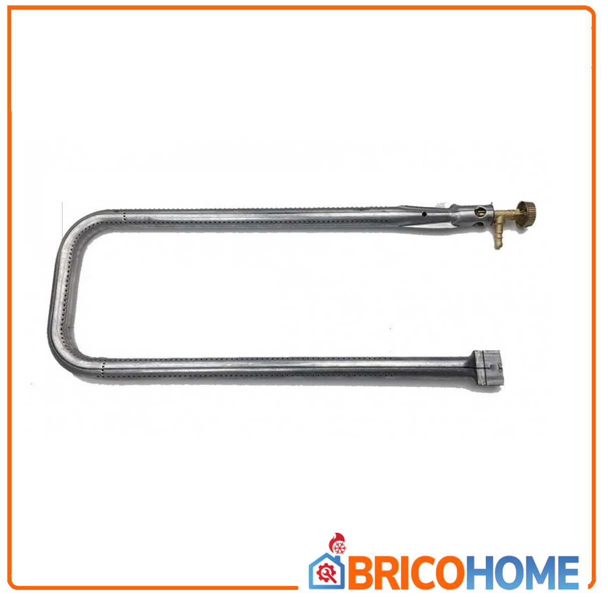 Bruciatore a Gas GPL U 90° per Barbecue Pietra ollare Pietra lavica Piastra ghisa