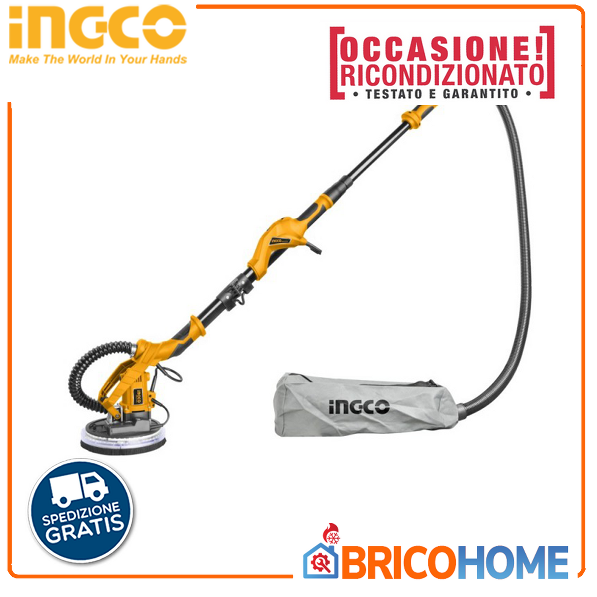 Giraffe wall sander 1050W with INGCO bag