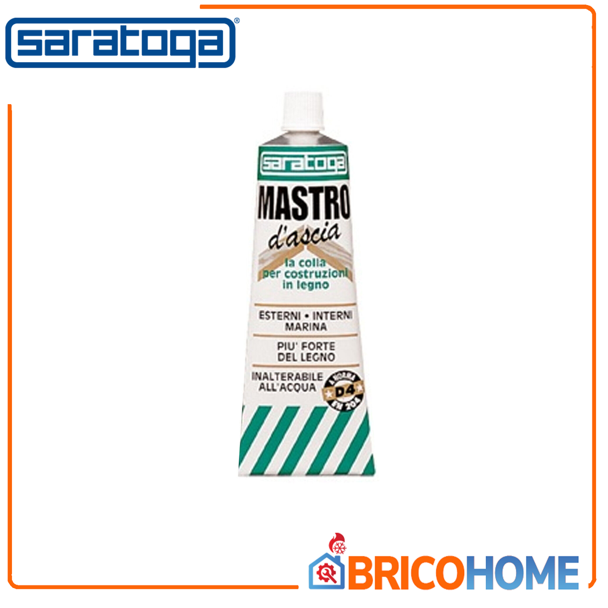 Colla per costruzioni in legno poliuretanica resistente all’acqua 100ml - Mastro d’Ascia SARATOGA