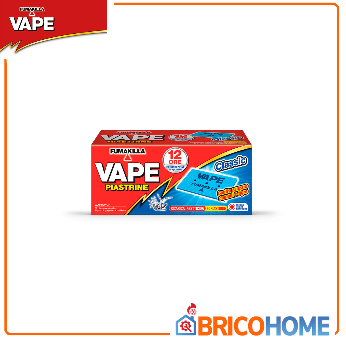 Vape Piastrine insetticida antizanzare 30 pz