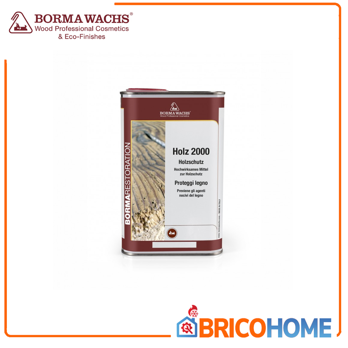 Proteggi legno antitarlo 1 LT Holz 2000 - Borma Wachs