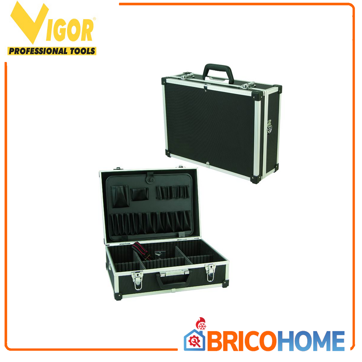 Valigetta portautensili in alluminio 45,5X33X15 - VIGOR