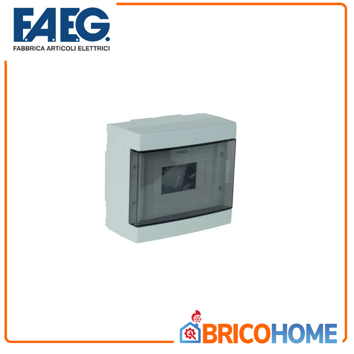 Centralino da parete con portello 8 moduli IP40 - FAEG FG14408