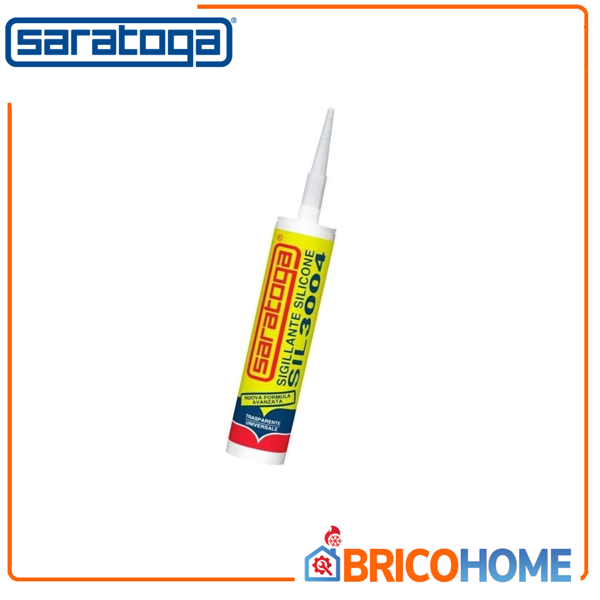 Silicone Acetico trasparente universale 280ml SIL 3004 SARATOGA