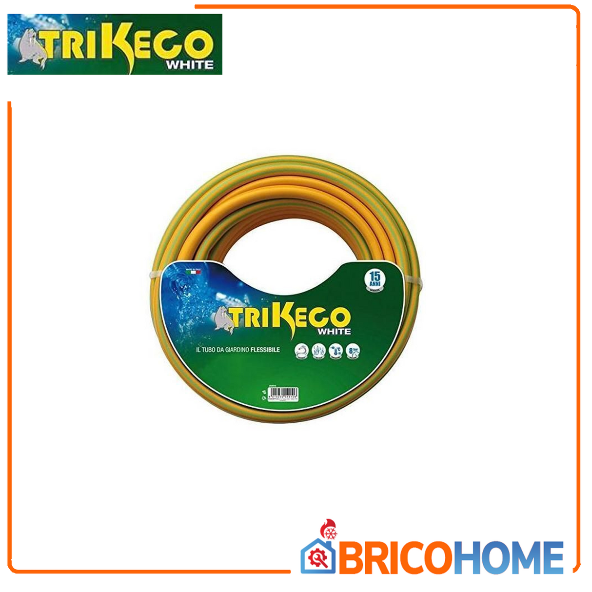 Tubo giardino magliato 4 strati Trikeco White