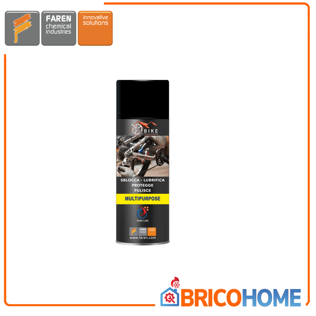 Spray sblocca lubrifica protegge pulisce per biciclette 200ml