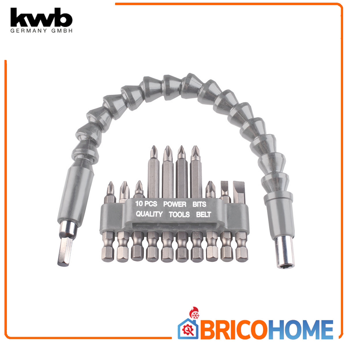 Set di inserti con albero flessibile, 11 pezzi - KWB