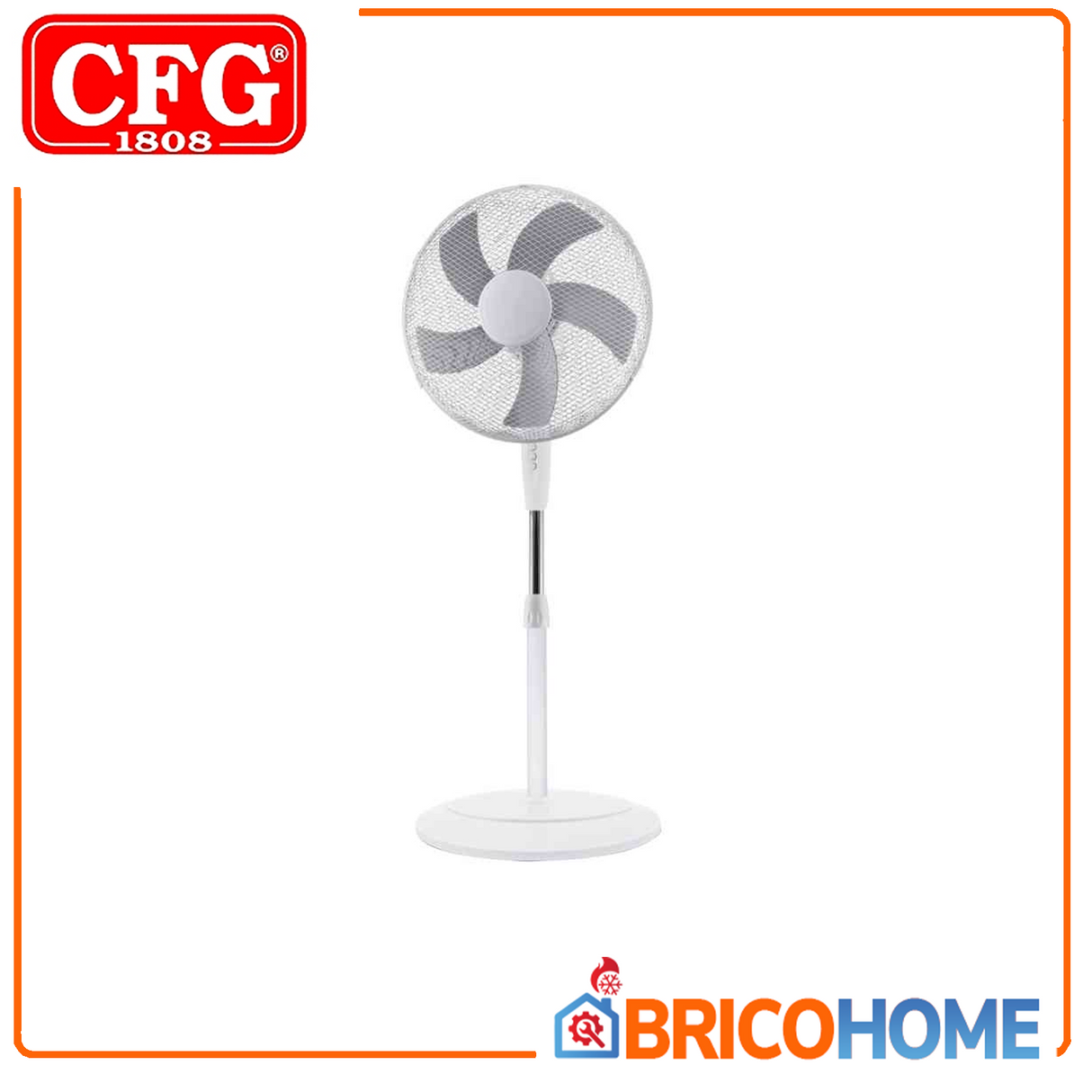Ventilatore a piantana 5 pale 3 velocità - ø40cm