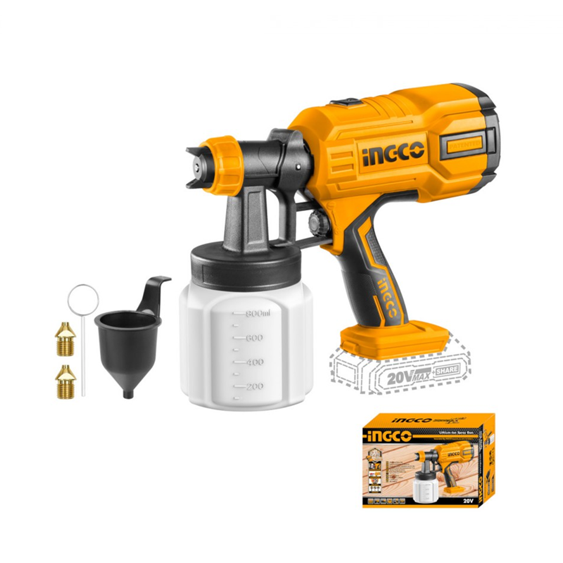 INGCO Aerografo a batteria 20V nudo ( solo corpo macchina )
