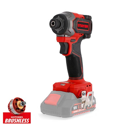 STAYER Avvitatore Impulsi IS 230 L2024 | Brushless 18V | 230Nm | 2 Batterie 4Ah