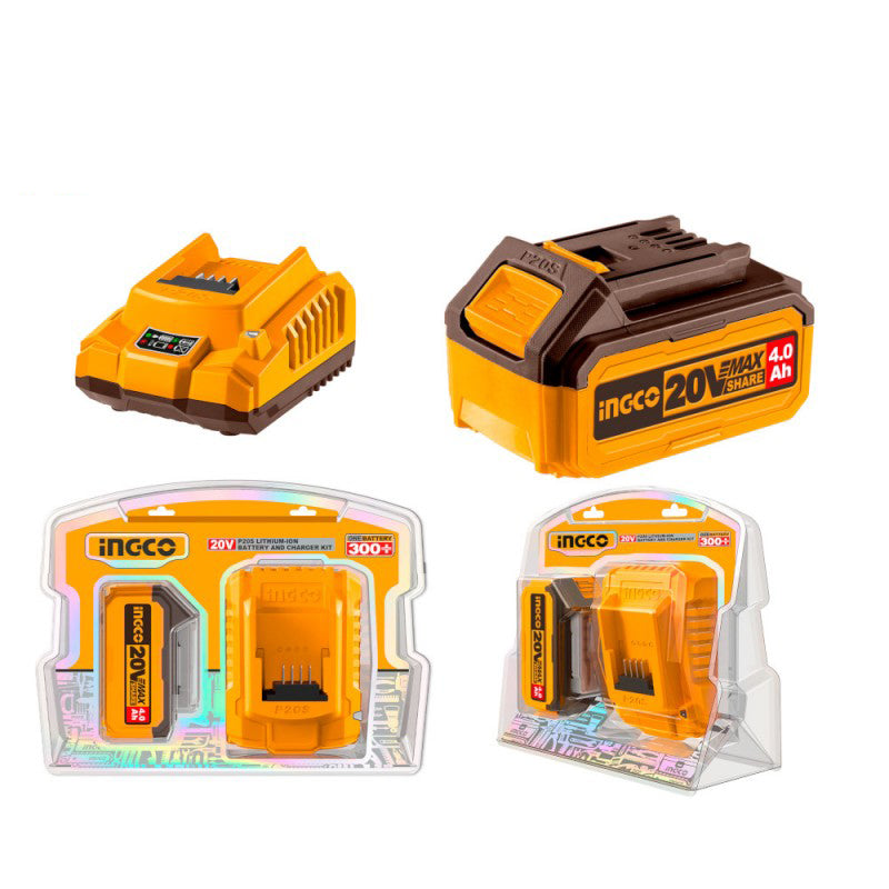 Kit Batteria + caricabatterie 4Ah (FBLI2002+FCLI2001E) INGCO