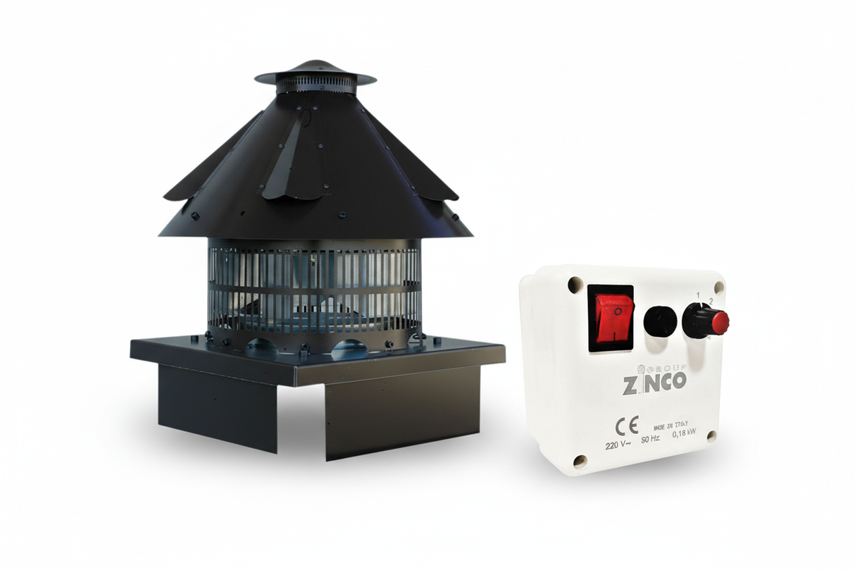 Kit completo aspiratore comignolo e centralina elettrica