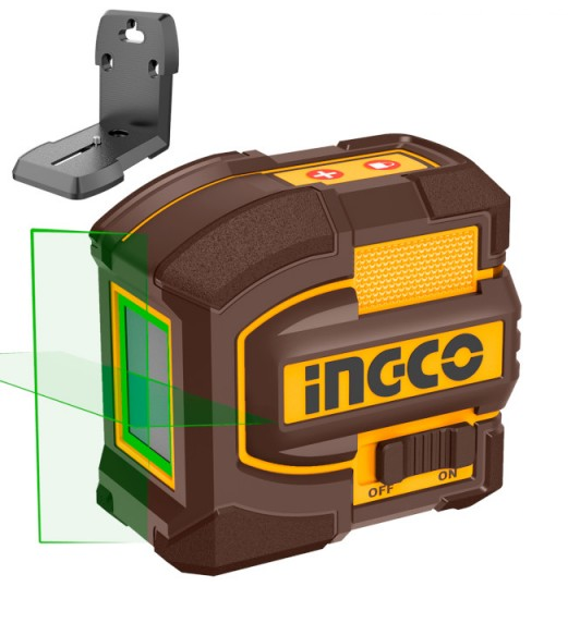 INGCO COSLI250511E – Set Completo Trapano Avvitatore Brushless 76Nm + Livella Laser Verde + Distanziometro | 2 Batterie 20V