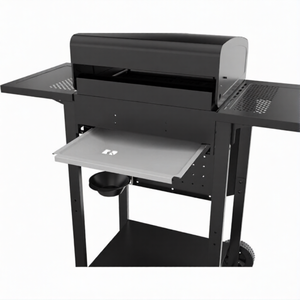 KASART - Barbecue a Gas Carrellato KASAGRILL F3 3 Fuochi | 7,5 kW | Griglia Ghisa 53x34cm | Accensione Automatica | Ripiani Pieghevoli | Cod. 8038195