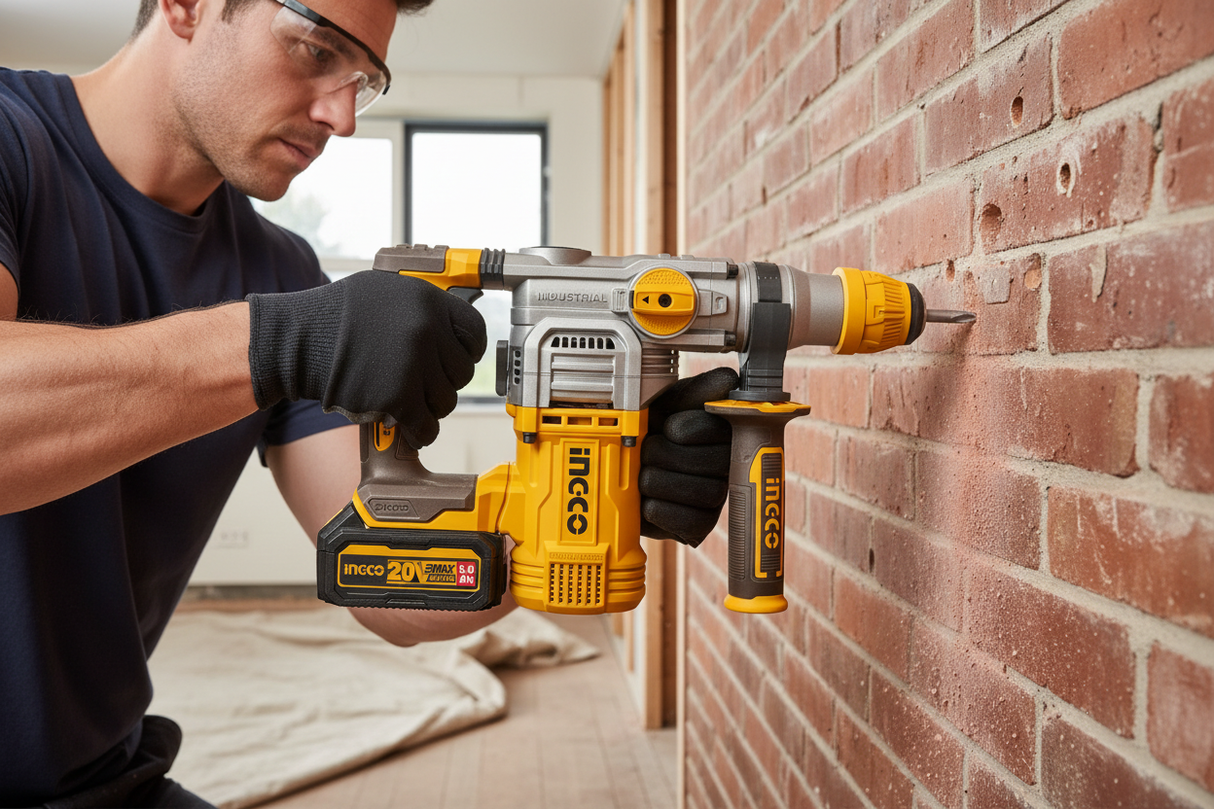 Martello INGCO foratura parete mattoni ristrutturazione