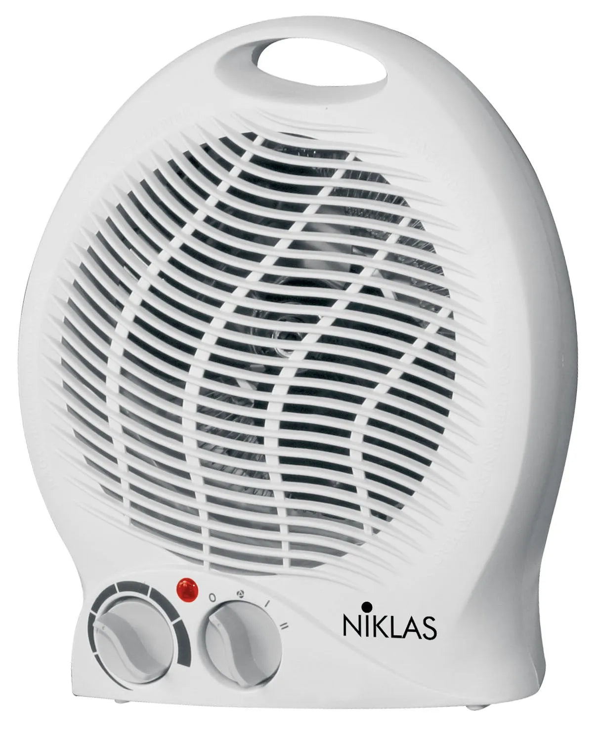 NIKLAS Funky White termoventilatore caldobagno verticale 2000W bianco con selettore 3 potenze e termostato